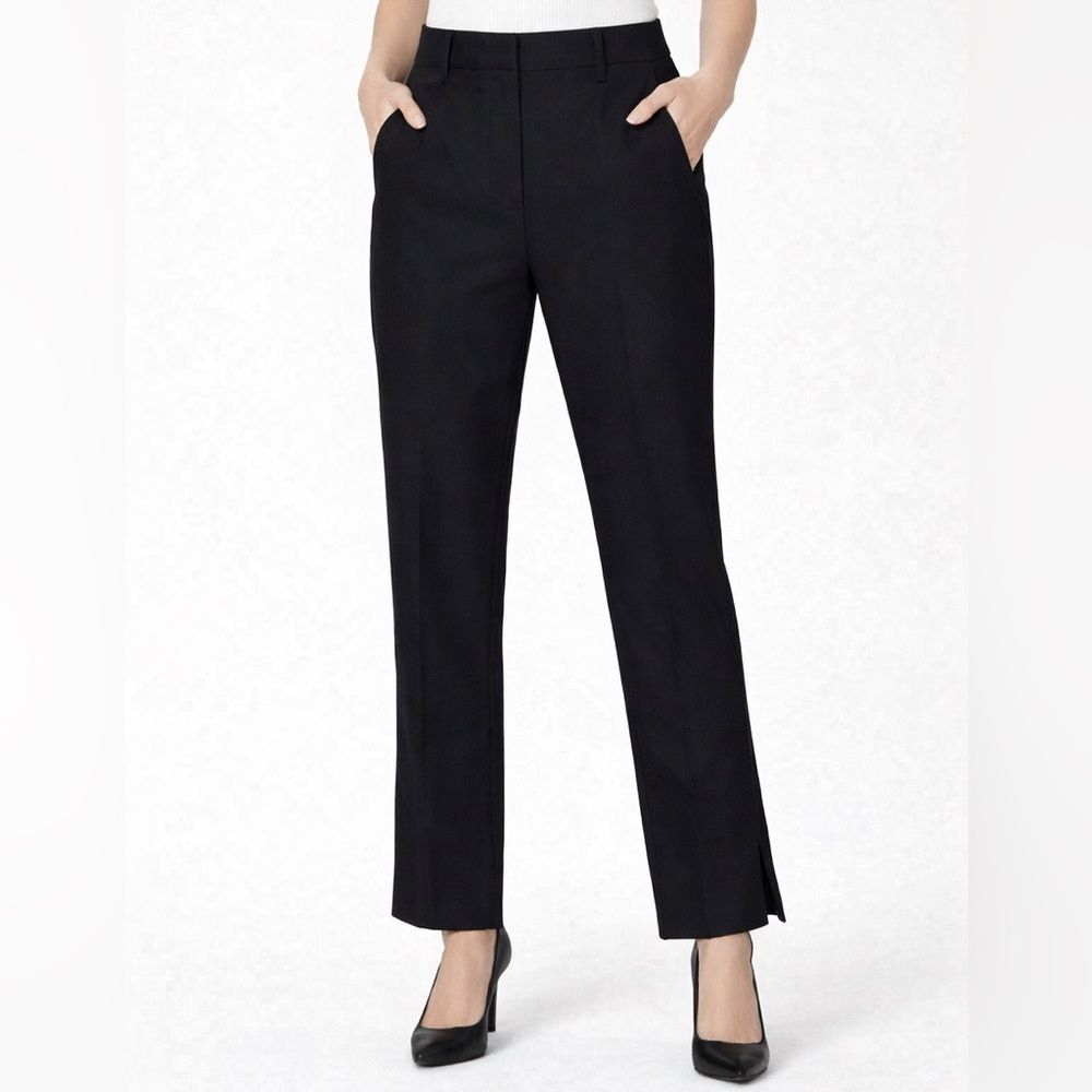 Helmut Lang Dress Pants Size 4 Black Tailored Straight Leg Workwear Trousers